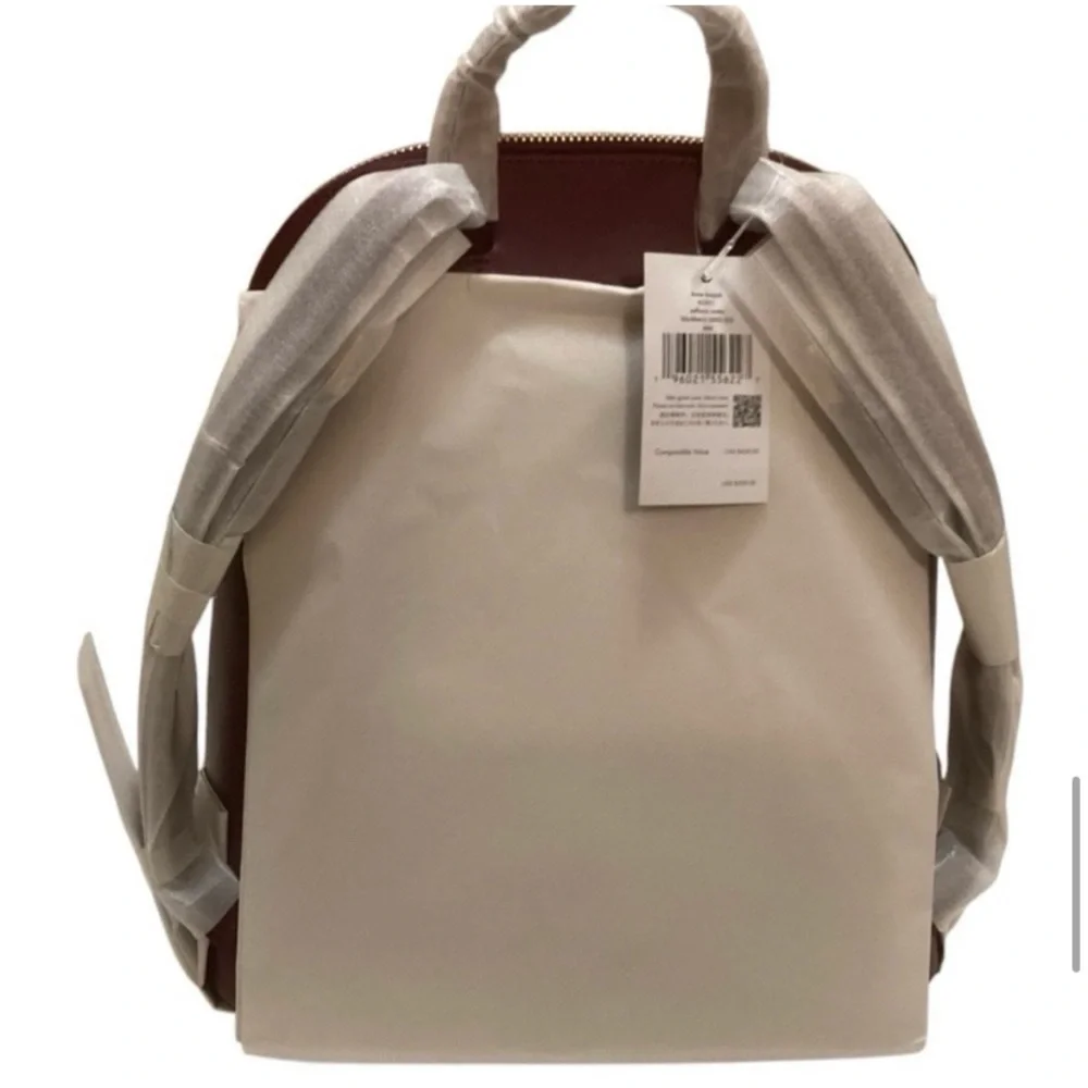 Kate Spade NWT Staci Dome leather Backpack factory wrapped blackberry $359 - Picture 9 of 13